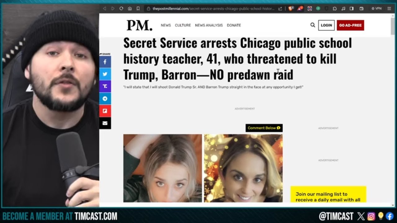 Secret Service ARRESTS Woman Who THREATENED Trump And Barron’s Lives, Social Order IS BREAKING DOWN