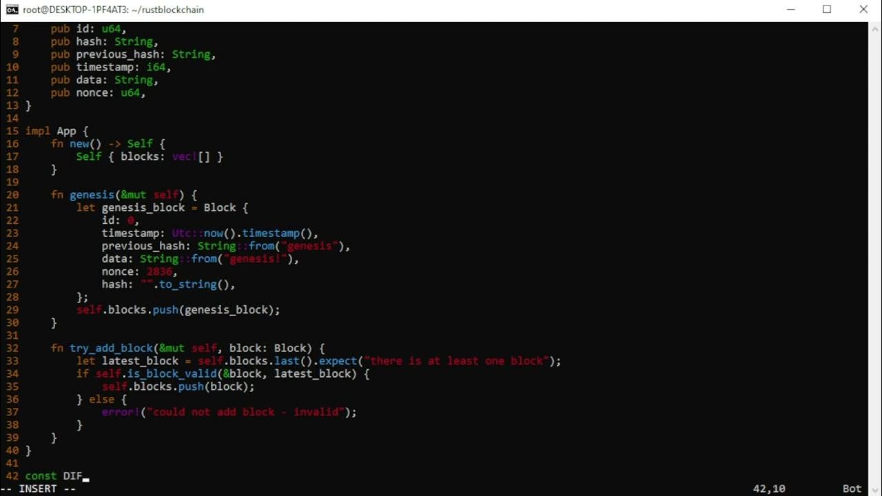 [Rust][BlockChain] Build simple blockchain [ASMR][NoTalking] - YouTube