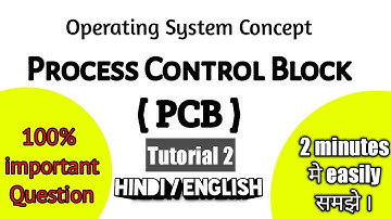 Process Control Block ( PCB ) in Operating System -HINDI Tutorial 2