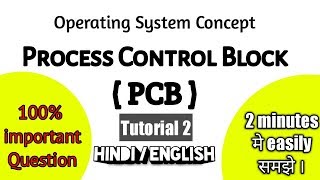 Process Control Block ( PCB ) in Operating System -HINDI Tutorial 2