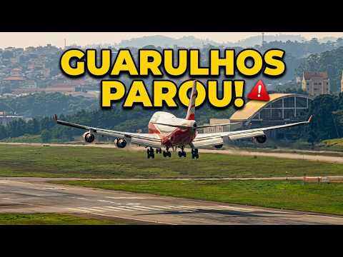 Dois Boeing 747 operando simultaneamente em Guarulhos