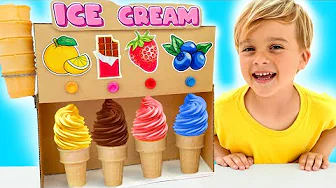 Ice cream and watermelon challenge for kids