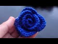 Crochet Rose flower tutorial ❤️ very easy pattern crochet for absolutely beginning friendly 💯