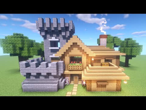 Tuto Maison Chateau Sur Minecraft Youtube