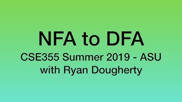 Powerset Construction - CSE355 Intro Theoretical CS 5/23 Pt. 2