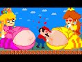 Evolution of mario characters growing up compilation peach pregnant vs daisy  mariogame animation