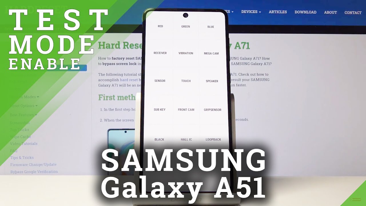 How to enter Test Mode on Samsung Galaxy A71 – Secret Test Code