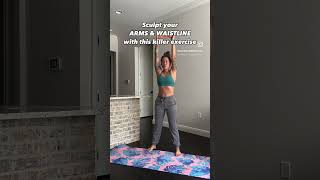 Sculpt arms & waistline with this move! Download my app now by clicking the link inside of my bio Resimi