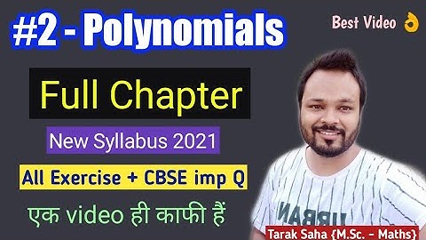 Class 10 Chapter 2 POLYNOMIALS in one shot | POLYNOMIALS revision video | cbse class 10 | math 10
