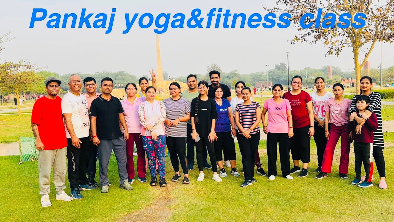 Morning outdoor session ￼fitness class // Pankaj yoga&fitness class