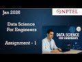 Data Science For Engineers NPTEL Assignment Answers | Week 1 Quiz Answers | Jan 2026
