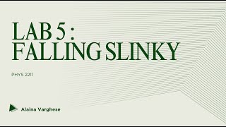 Georgia Tech PHYS 2211 Lab 5 - Falling Slinky Profile