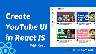 React JS Project | YouTube replica in react JS | source code of the project