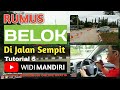 RUMUS TERMUDAH BELOK L DI GANG SEMPIT WITH DRONE by Kursus Stir Mobil WIDI MANDIRI | TUTORIAL 5