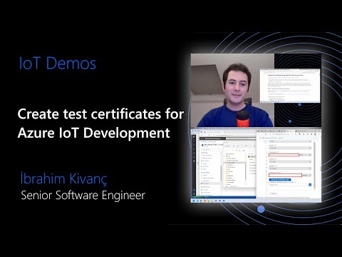 Demo: Create test certificates for Azure IoT Development