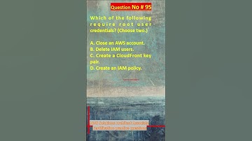 AWS Solutions Architect Associate Certification Practice Questions | Question No. 95 #aws #shorts
