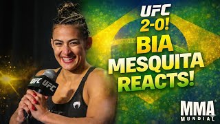 Bia Mesquita Reacts to Submission Win Over Montse Rendon | UFC Vegas 114 Post-Fight Press Conference