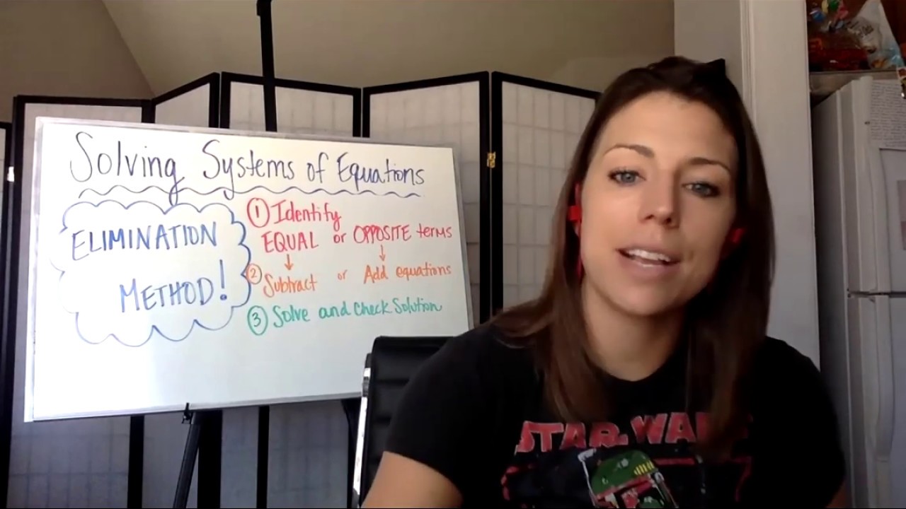 Solving Systems of Equations with Elimination Method - YouTube