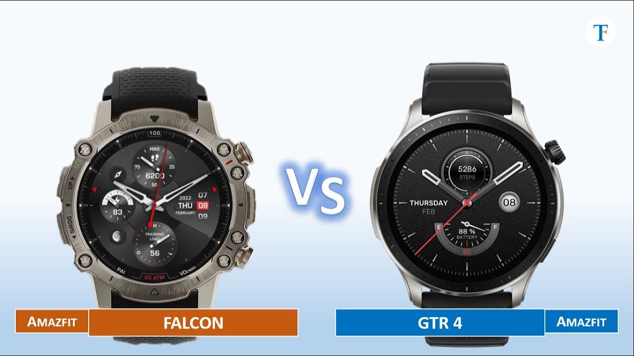 Smartwatch Amazfit Falcon vs Amazfit GTR 4 - YouTube