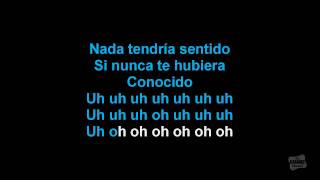 Video thumbnail of "Si No Te Hubiera Conocido in the style of Luis Fonsi karaoke video duet with lyrics"