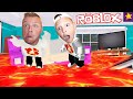 ПОЛ ЭТО ЛАВА Спасаемся в РОБЛОКС Убегаем от ЛАВЫ в Roblox