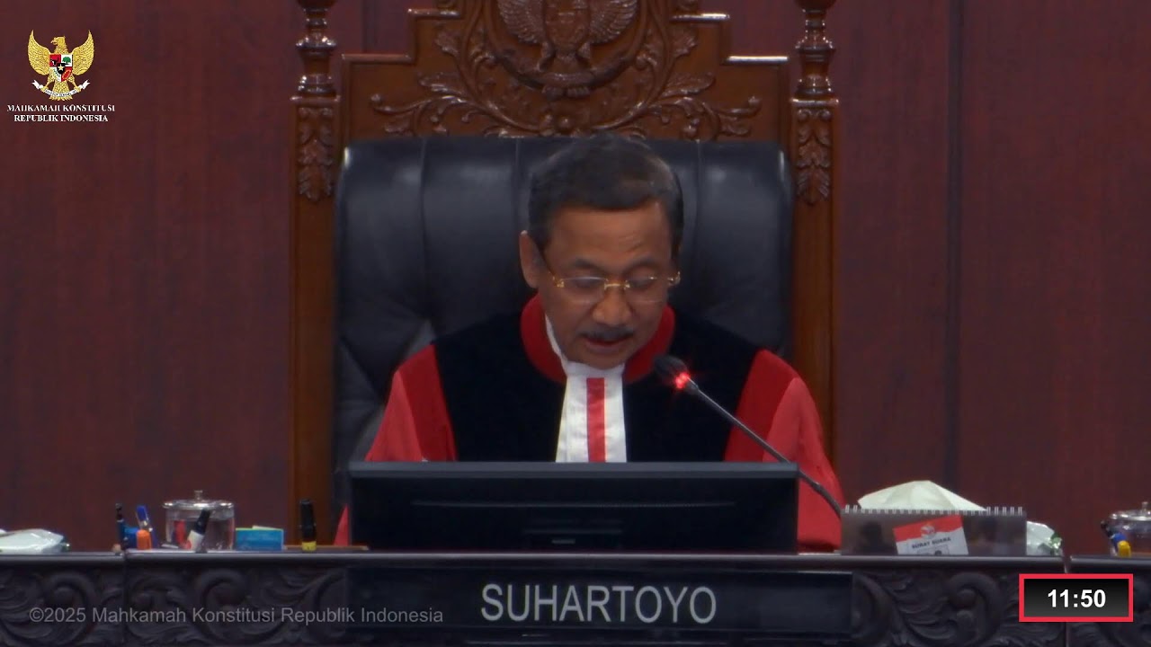 Sidang Perkara Nomor 172/PUU-XXIII/2025. Selasa, 16 Desember 2025.