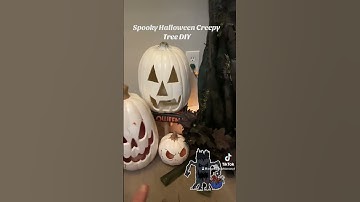 DIY Spooky Pool Noodle  Halloween Tree 2024 #diy #dollartreediy #crafty#pumpkins# Halloween #easydiy