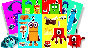 [Paper Diy] NumberBlocks / Inside Out Numberblocks band DIY sticker book