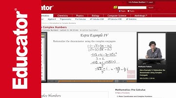 Pre-Calculus: Complex Numbers