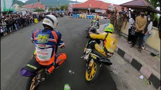 ROAD RACE LUWUK. KEJUARAAN BALAP MOTOR BANGGAI PRIX 2021. 'FINAL' Kelas bebek 4tak 125cc Lokal Luwuk