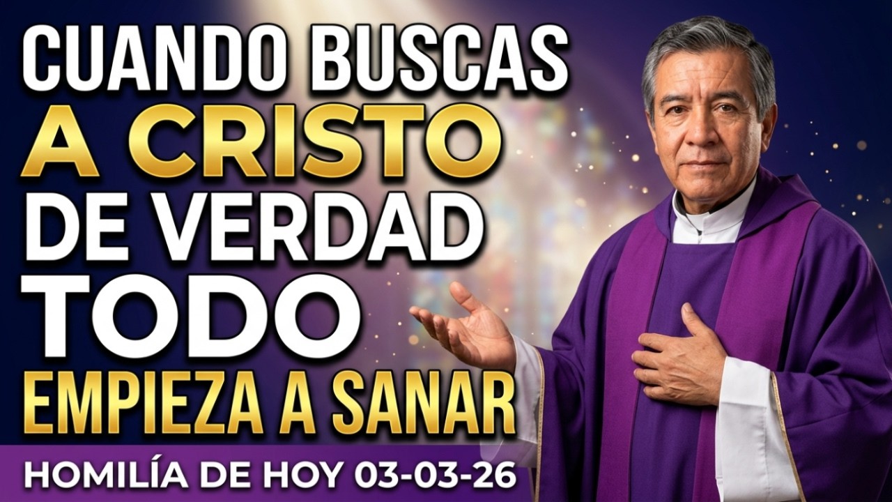 Cuando buscas a Cristo y no la gloria, tu paz se libera | Homilía hoy 03-03-26 | Padre Miguel
