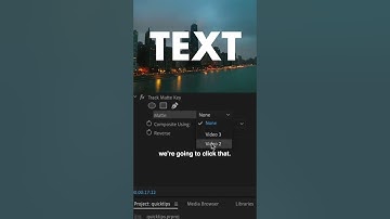 How to create a Video in Text Reflection Effect in Adobe Premiere Pro