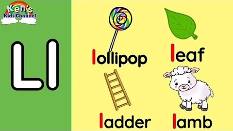 Letter Ll | Letter and Sound | Objects Beginning with Letter Ll | Learn to Write the Letter Ll