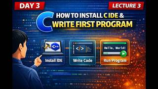 Lecture 3 | Environment Setup for C Programming | Install IDE & First C Program | Hindi