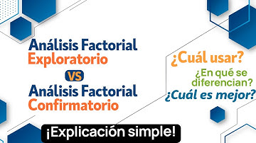 🔥Análisis Factorial Exploratorio VS Confirmatorio. ¡Explicación simple!💪🚀.