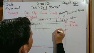 XI Grade Typo Chapter-6 MS-Word Lecture-1