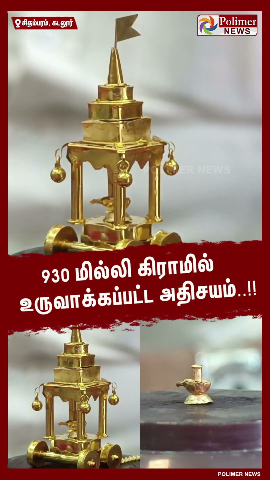 930 மில்லி கிராமில் உருவாக்கப்பட்ட அதிசயம்..!!  #shorts | #gold