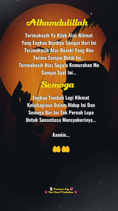 Terima Kasih Ya Allah Atas Nikmat Kebahagiaan Dan Rezeki Yg Engkau Berikan Kepadaku Sampai Saat Ini