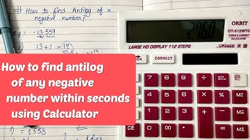 How to find antilog of any negative number within seconds using Calculator? #tricks #class12 #log