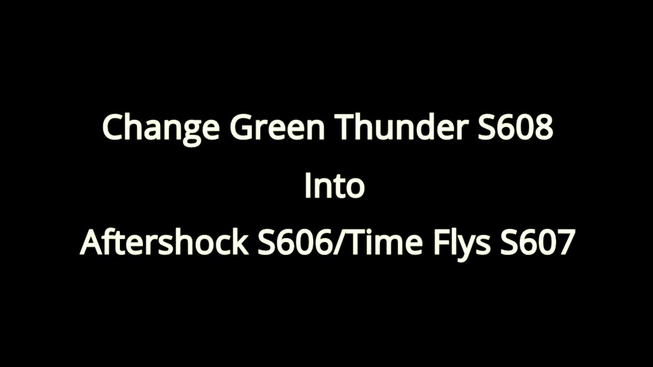 [GP TOYS]Change Green Thunder S608 into Aftershock S606 / Time Flys S607