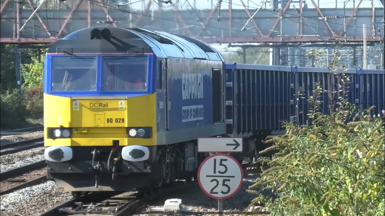 Busy Fantastic 1 hour At West Ealing Station Freight Trains passenger train  11th October 24