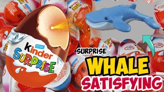 NEW❗ YUMMY CHOCOLATE❗HOW TO OPEN KINDER SURPRISE EGG WHALE TOYS❗ASMR SATISFYING