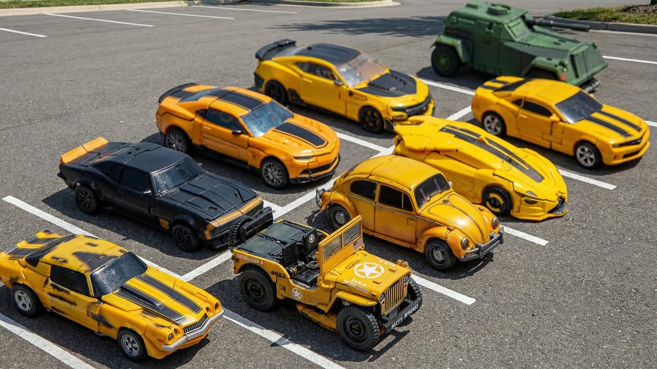 Transformers Movie Deluxe Bumblebee Vehicles Car Robot Toys 트랜스포머 무비 범블비 자동차 장난감 로봇 변신 동영상