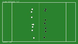 ultimate frisbee 7-on-7 clam defense