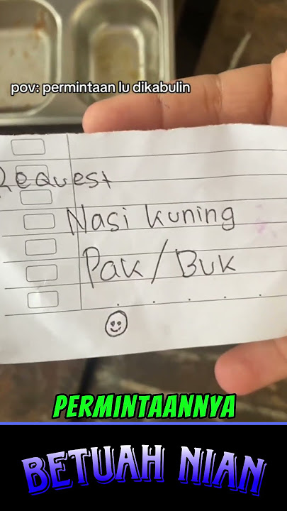 pengen nasi kuning eh dikabulkan dong