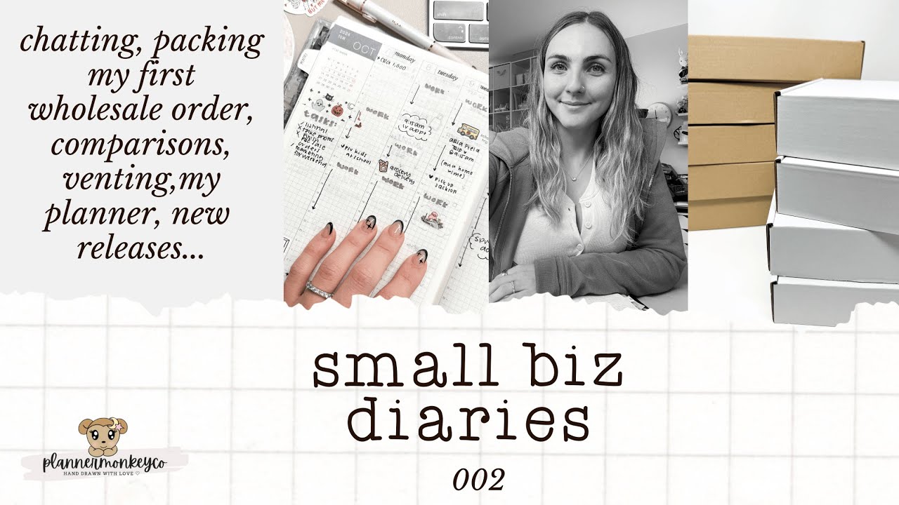 Small Biz Diaries - Venting, Packing Orders, My Current Planner + Chat | 002