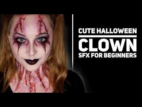 EASY CUTE Creepy Clown // Beginners SFX // Halloween Ideas - YouTube