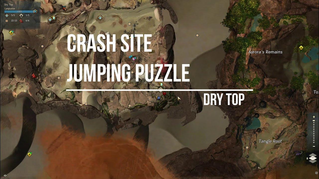 GW2 Crash Site Jumping Puzzle Dry Top YouTube