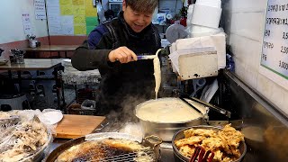 망원시장에서 유명한 고추튀김 / various fried foods popular on the korean market / korean street food