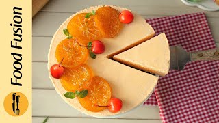 No Bake Orange Cheesecake Recipe By Food Fusion screenshot 4